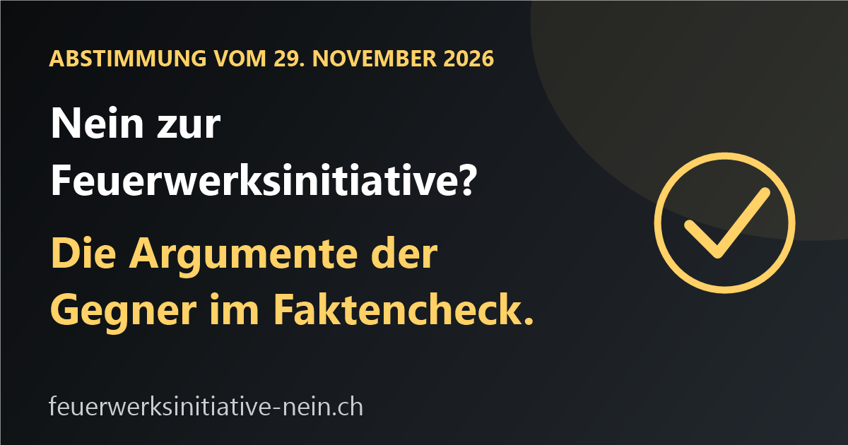 Faktencheck Feuerwerksinitiative